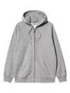 Carhartt Work In Progress Chase Cotton Blend Zip-up Hoodie In Gray
