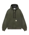 Carhartt Hooded Quilted-lined Jacket In Green
