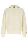 Carhartt Ivory Cotton Blend Hooded Chase Sweat In White