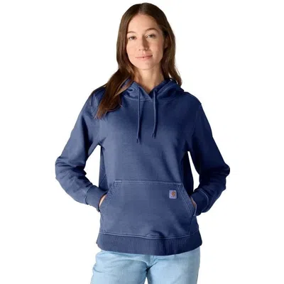 Carhartt Hoodie Women's Lunar Blue French Terry Midweight Relaxed Fit Posh101