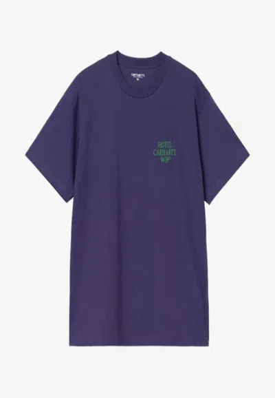Carhartt Hotel Keys Graphic T-shirt In Purple