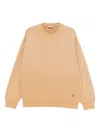 Carhartt Hudson Crew-neck Cotton Sweatshirt In Neutral