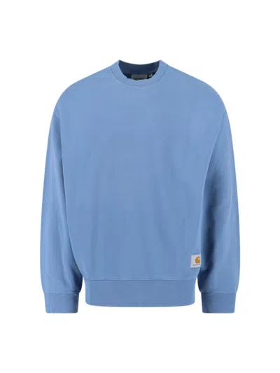 Carhartt 'hudson' Crew Neck Sweatshirt In Blue