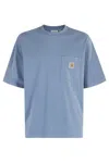 Carhartt Mens Sorrent Hudson Crewneck Cotton-jersey T-shirt In Blue