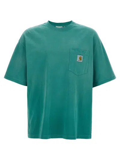 CARHARTT HUDSON T-SHIRT LIGHT BLUE