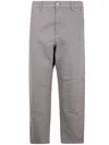 Carhartt Single Knee Pant Sonyc Silver In Cotton In Gray