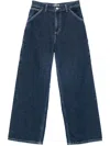 Carhartt Brandon Cotton Denim Jeans In Blue Stone Washed