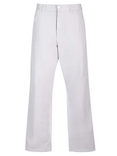 Carhartt Ice Grey Single Knee Pants In White