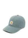 Carhartt Mens Silver Pine Icon Brand-patch Cotton Baseball Cap In Green