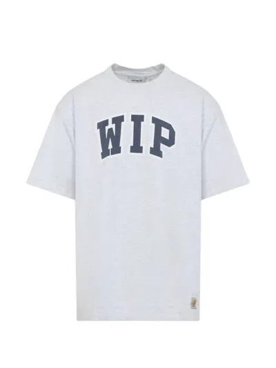 Carhartt Short Sleeve Crew Neck Logo T Shirt In White