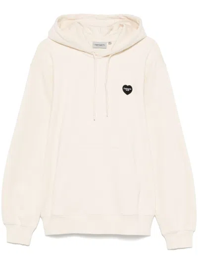 Carhartt Indigo Hooded Sweatshirt In White