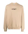 Carhartt Ink Bleed Cotton Sweatshirt In Nude