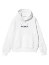 Carhartt Ink Bleed Logo-print Hoodie In White