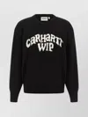 Carhartt Logo Intarsia Sweater Sweaters And Cardigans Multicolor In Black