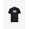 Carhartt Mens  Wip Louder Brand-print Cotton-jersey T-shirt In Black