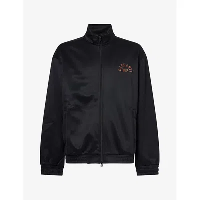 Carhartt Ip Mens Bolon Logo-embroidered Woven Track Jacket Black Xs