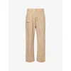 Carhartt Work In Progress Og Single Knit Loose Organic Cotton Canvas Pants In Neutral