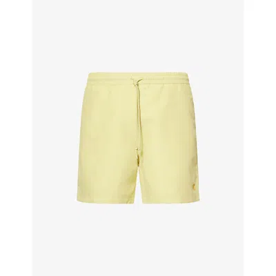 Carhartt Mens  Wip Chase Regular-fit Swim Shorts In Gold
