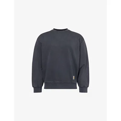 Carhartt Mens Black Hudson Crewneck Cotton Sweatshirt