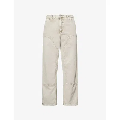 Carhartt Ip Mens Opuntia Double Knee Multi-pockets Denim Trousers