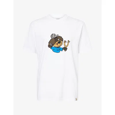 Carhartt Ip Mens Slingshot Short-sleeve Cotton T-shirt White