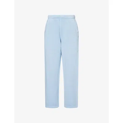 Carhartt Ip Womens Benton Wide-leg Cotton-jersey Jogging Bottoms Air Sky Xs