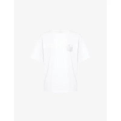 Carhartt Omens White Okniceok Short-sleeves Cotton-jersey T-shirt