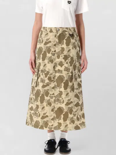 Carhartt Irwin A Line Camouflage Cargo Skirt In Neutral