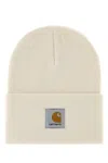 Carhartt Wip Ivory Acrylic Watch Hat In Brown