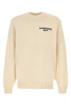 Carhartt Mens Natural Helix Graphic-print Knitted Sweater In Neutral