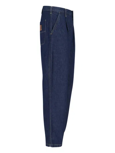 Carhartt Jace Pant Baggy Jeans In Blue Rinsed