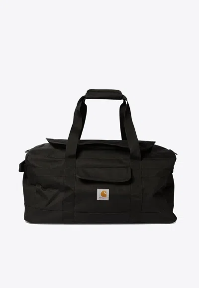 Carhartt Jack Logo Patch Duffle Bag In Black