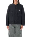 Carhartt Wip Snap Button Jacket In Black