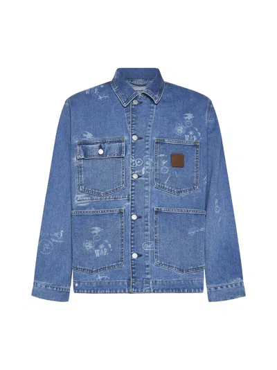 Carhartt Jacket In Blue Bleached