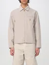 Carhartt Canvas Jacket Zip Pockets In Neutral