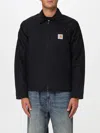 Carhartt Detroit Cotton Jacket Corduroy Collar In Black