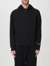 Carhartt Wip Chase Drawstring Zipped Hoodie In Schwarz