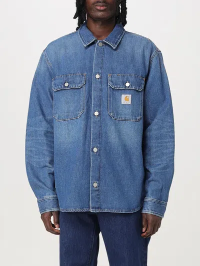 CARHARTT JACKET CARHARTT WIP MEN COLOR BLUE,421112009