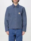 Carhartt Detroit Dearborn Organic-cotton Canvas Jacket In Blau