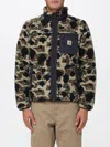 Carhartt Prentis Liner Fleece Camo Duck Jacquard Green In Multi