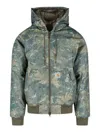 Carhartt Work In Progress Water Repellent Active Cold Padded Nylon Jacket In Green