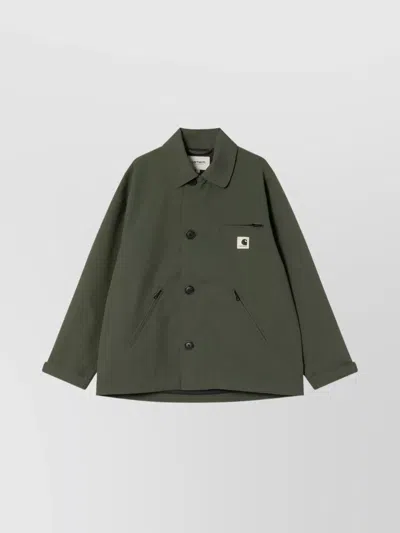CARHARTT JACKET OPUNTIA WITH COLLARED DESIGN AND POCKETS