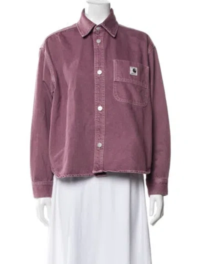 Pre-owned Carhartt Jacket In Purple