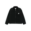 Carhartt Structured Collared Front Pocket Long Sleeve Jacket In Black