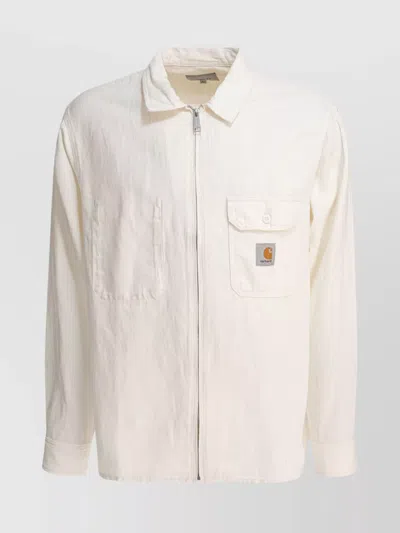 Carhartt Jackets Featuring Chest Pocket In White