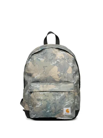 Carhartt Jake Printed Backpack In Green