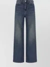 Carhartt Jane Denim Trousers With Belt Loops And Pockets In Blue