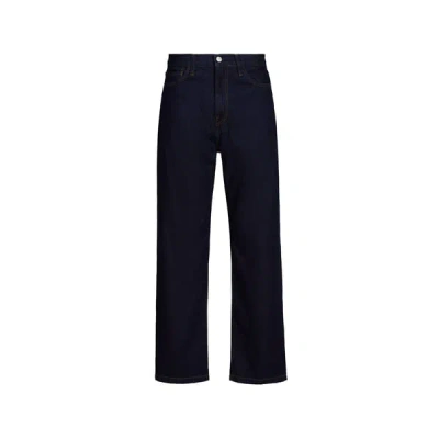 Carhartt Landon Pants Straight Leg Cotton Denim In Blue