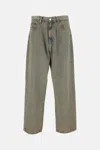 Carhartt Wip Melange Light Blue Denim Landon Pant In Gray