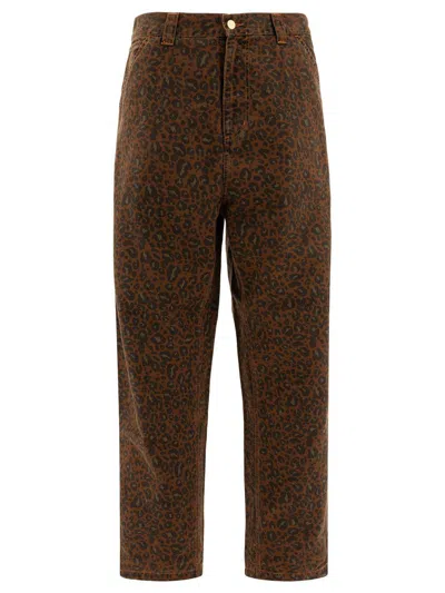 Carhartt Wip Pants In Animal Print